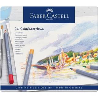 Faber-Castell  Pastelky Goldfaber Aqua set-plech 24 farebné značky Faber-Castell