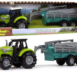Lean-toys  Zelený traktor postrekovač zvuk farmy značky Lean-toys