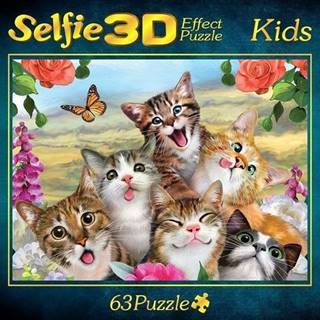 M.I.C. Puzzle Mačacia selfie 3D 63 dielikov