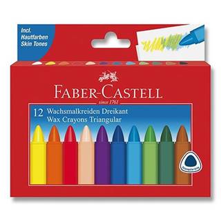 Voskové pastelky Faber - Castell Grip 12 ks