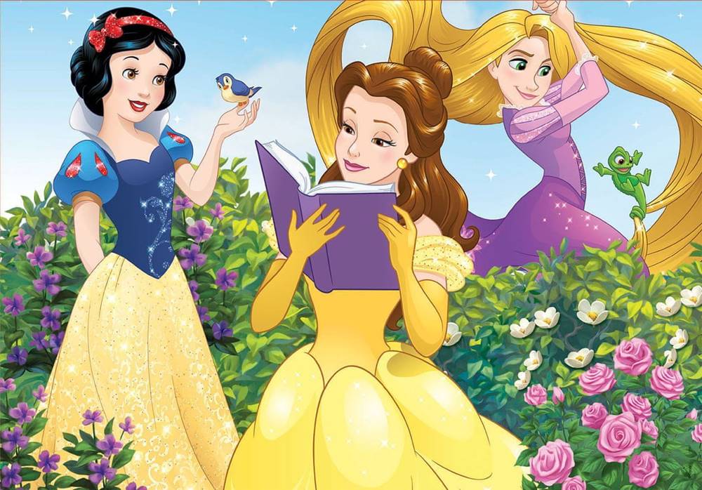 EDUCA  Puzzle Disney Princezné: Snehulienka,  Bella a Locika 100 dielikov značky EDUCA
