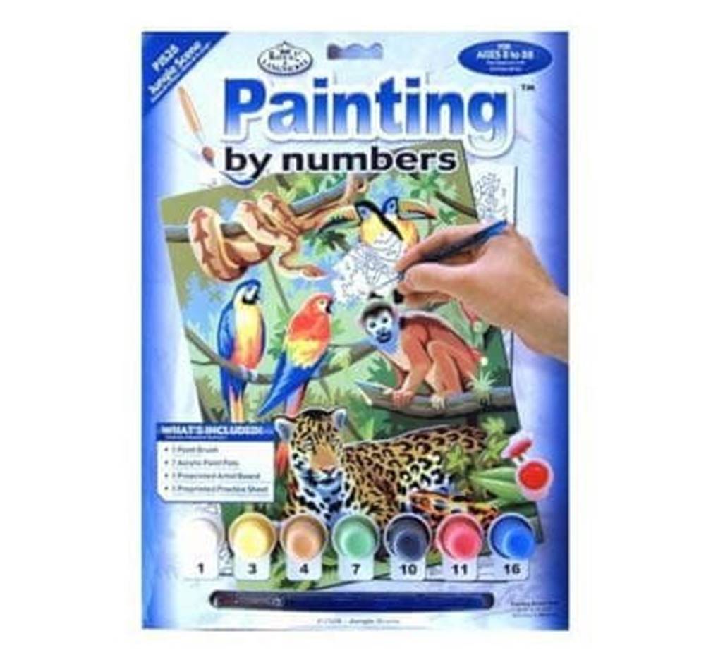 POWERY Maľovanie podľa čísel 22 x 30 cm - Džungľa značky POWERY