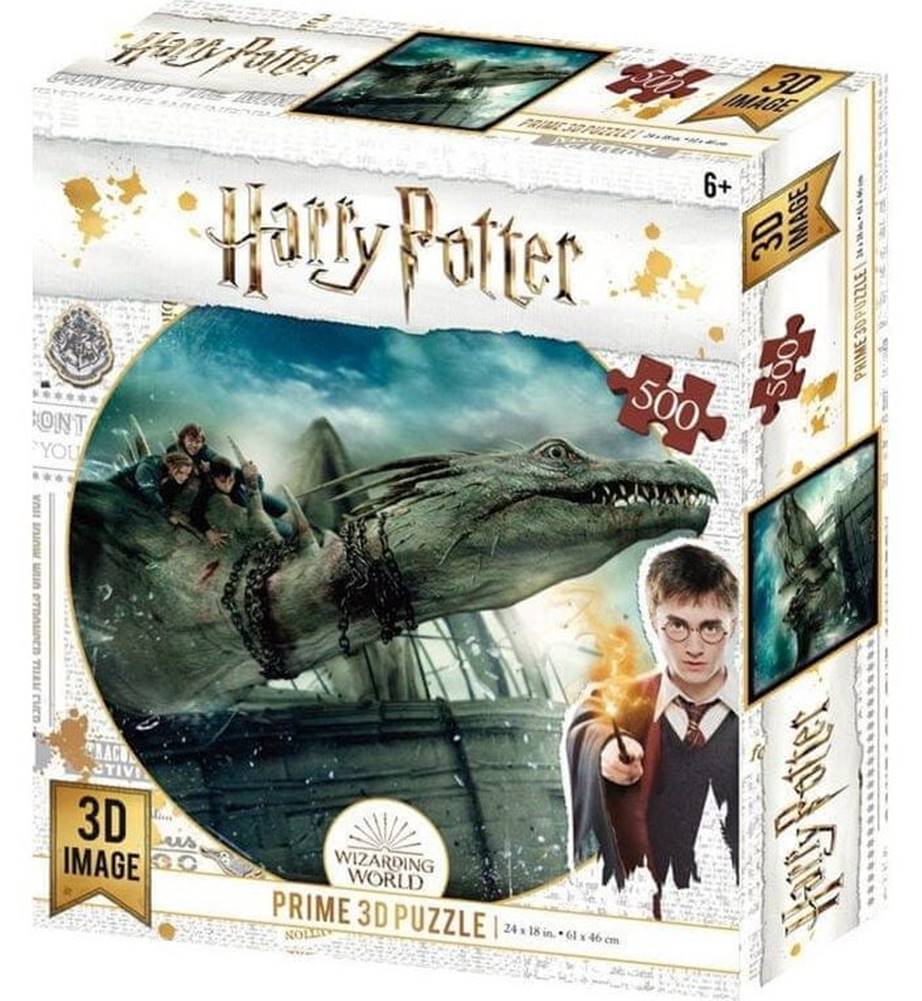 Prime 3D  Puzzle Harry Potter: Útek z Gringottovej banky 3D XL 300 dielikov značky Prime 3D