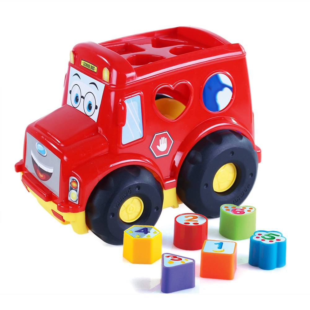Rappa  Vkladačka baby autobus pre najmenších červený značky Rappa