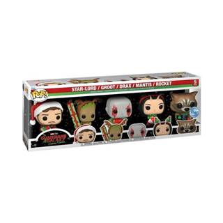 Funko POP Marvel: The Guardians of the Galaxy - Star Lord,  Groot,  Drax,  Mantis a Rocket 5 pack (Holiday Special)