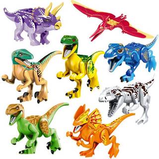 KOPF Figurky Jurský park dinosauři kompatibilní sada 8ks 8cm barevní