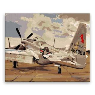 Malujsi Maľovanie podľa čísel - Historické lietadlá - 100x80 cm,  plátno vypnuté na rám