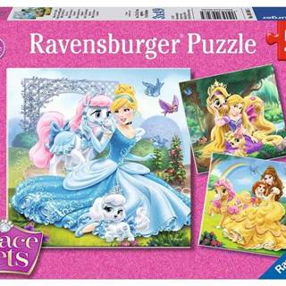 Ravensburger Puzzle Disney princeznej a ich maznáčikovia 3x49 dielikov