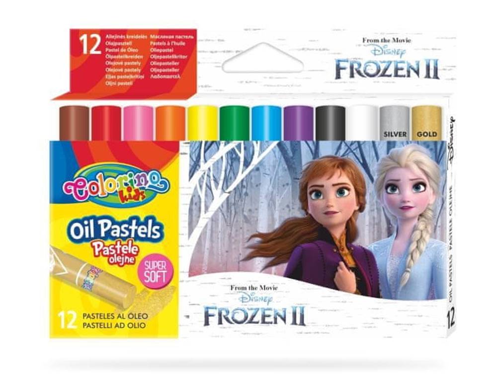 Colorino  Disney Frozen - olejové pastely 12 farieb značky Colorino