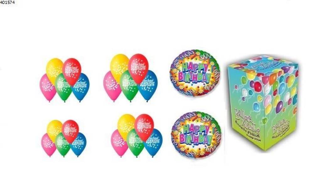 Peterson Hélium sada narodeninovej párty VEĽKÁ + 22 balónikov značky Peterson