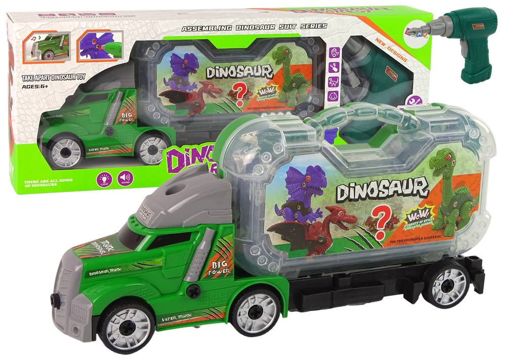 Lean-toys  Sada na rozoberanie dinosaurov so skrutkovačom značky Lean-toys