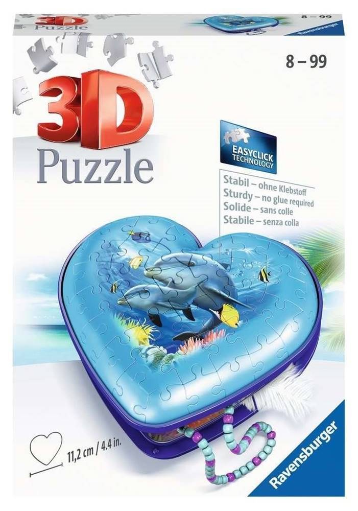 Ravensburger  3D puzzle Srdce podmorský svet 54 dielikov značky Ravensburger