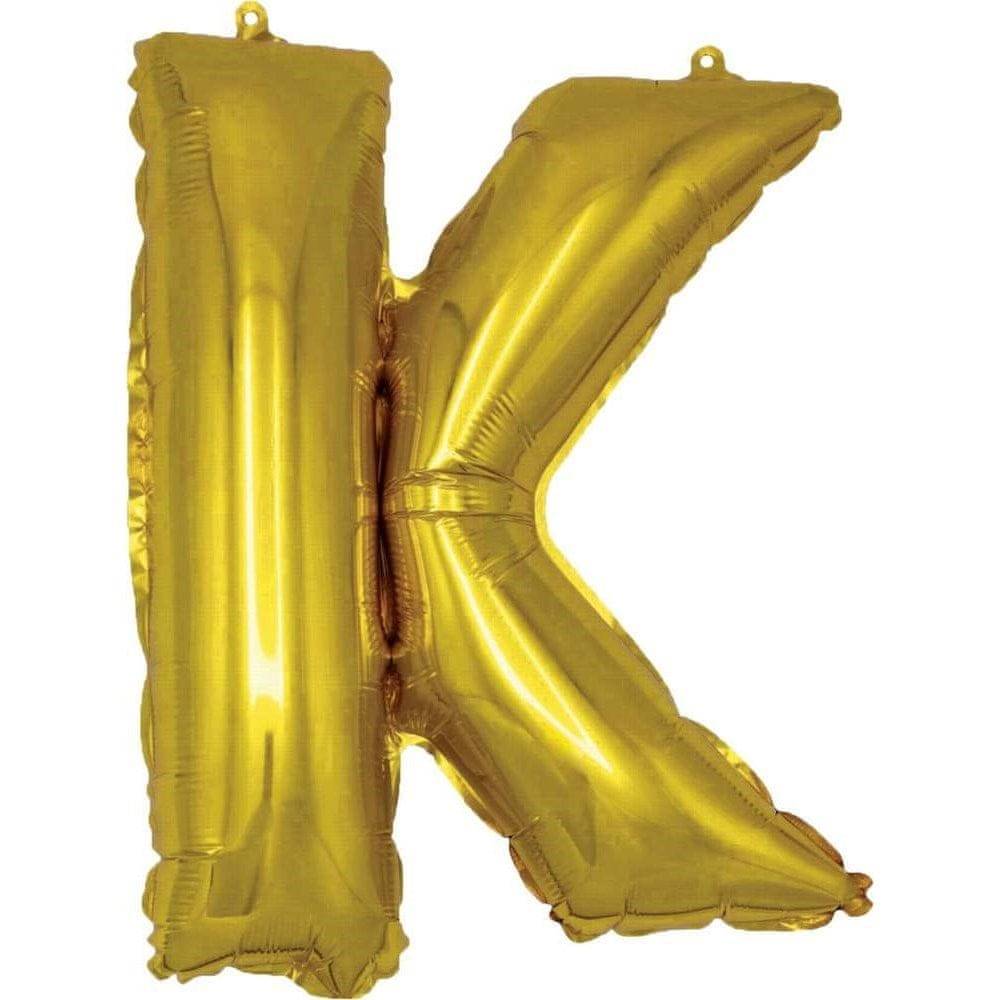 Banquet  Balónik nafukovací fóliový písmeno K,  MY PARTY,  výška 30 cm,  súprava 12 ks značky Banquet