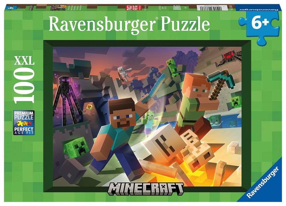 Ravensburger  Minecraft: Monštrá z Minecraftu 100 dielikov značky Ravensburger