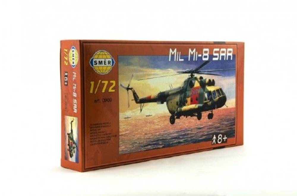 SMĚR  Smer Model Mil Mi-8 SAR 1:72 25, 5x29, 5 cm v krabici 34x19x6cm značky SMĚR