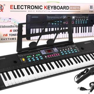 RAMIZ Keyboard 61-klavesový s mikrofónom RAMIZ MQ-605UFB