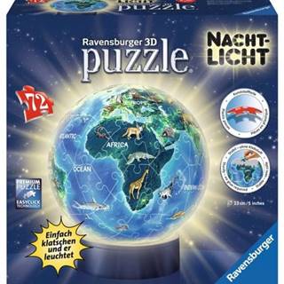 Ravensburger Svietiaci puzzleball Nočný glóbus 72 dielikov