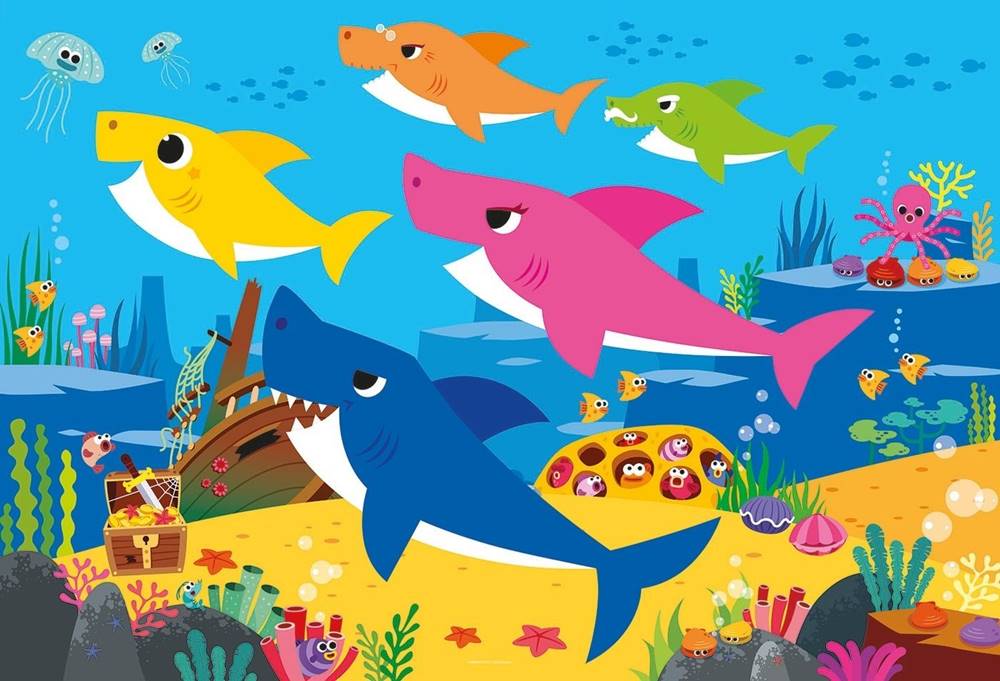 Clementoni  Puzzle Baby Shark: Poklad 30 dielikov značky Clementoni