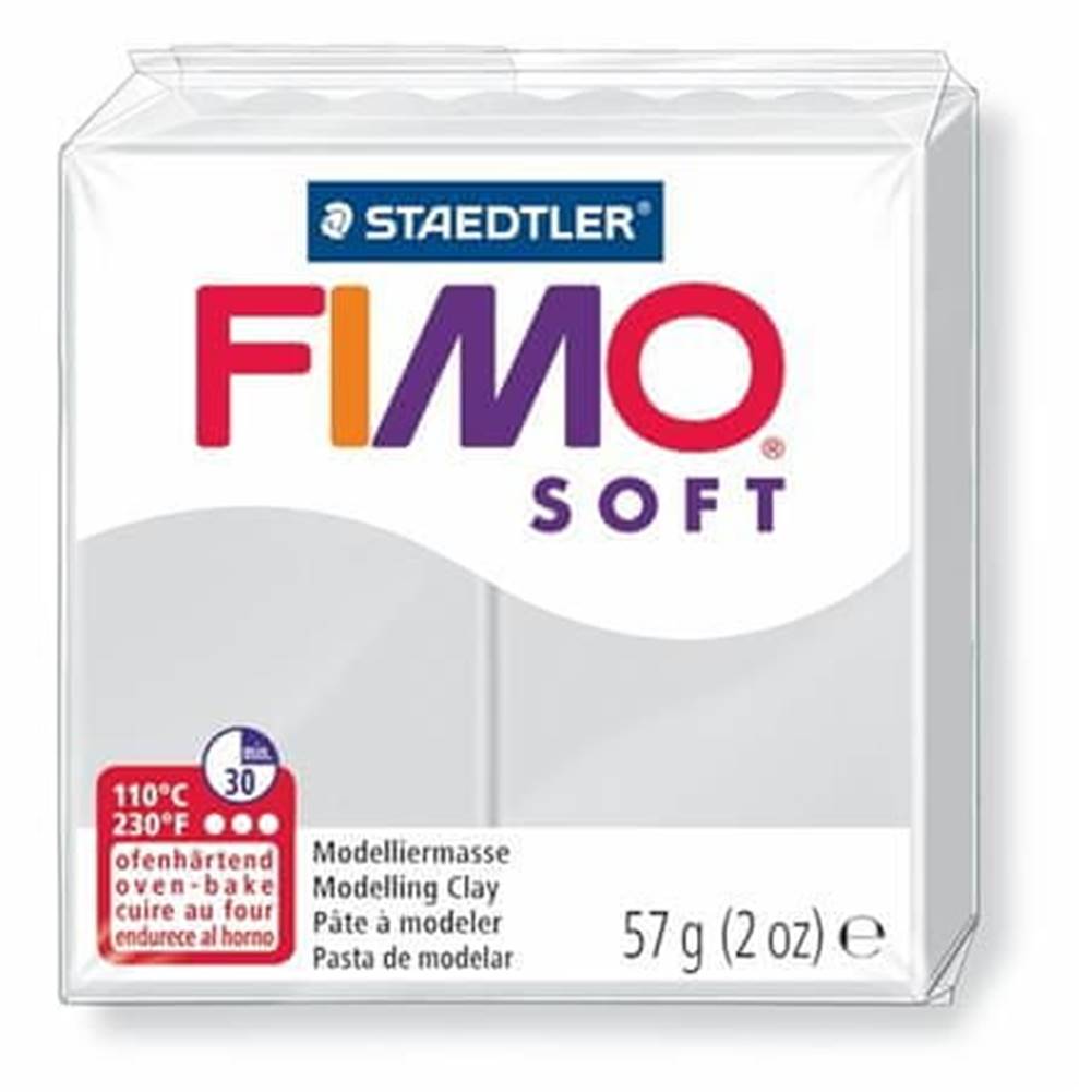 FIMO  Modelovacia hmota soft 8020 56 g sivá,  8020-80 značky FIMO