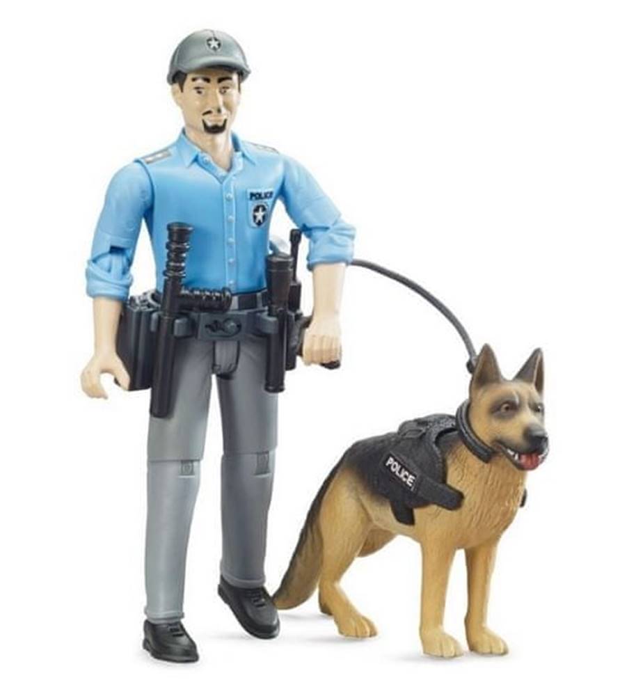 BRUDER  62150 BWORLD Policista se psem značky BRUDER