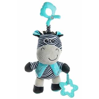 Baby Mix Vzdelávacia plyšová hračka s klipom zebra
