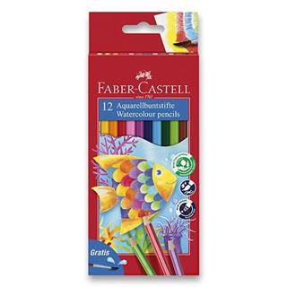 Faber-Castell Akvarelové pastelky 12 farieb + štetec