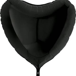 Grabo Nafukovací balónek černé srdce 91 cm