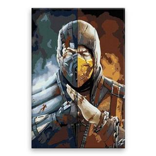 Malujsi  Maľovanie podľa čísel - Mortal Kombat 02 - 80x120 cm,  bez dreveného rámu značky Malujsi