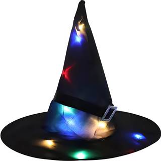 Retoo Čarodejnícky klobúk LED