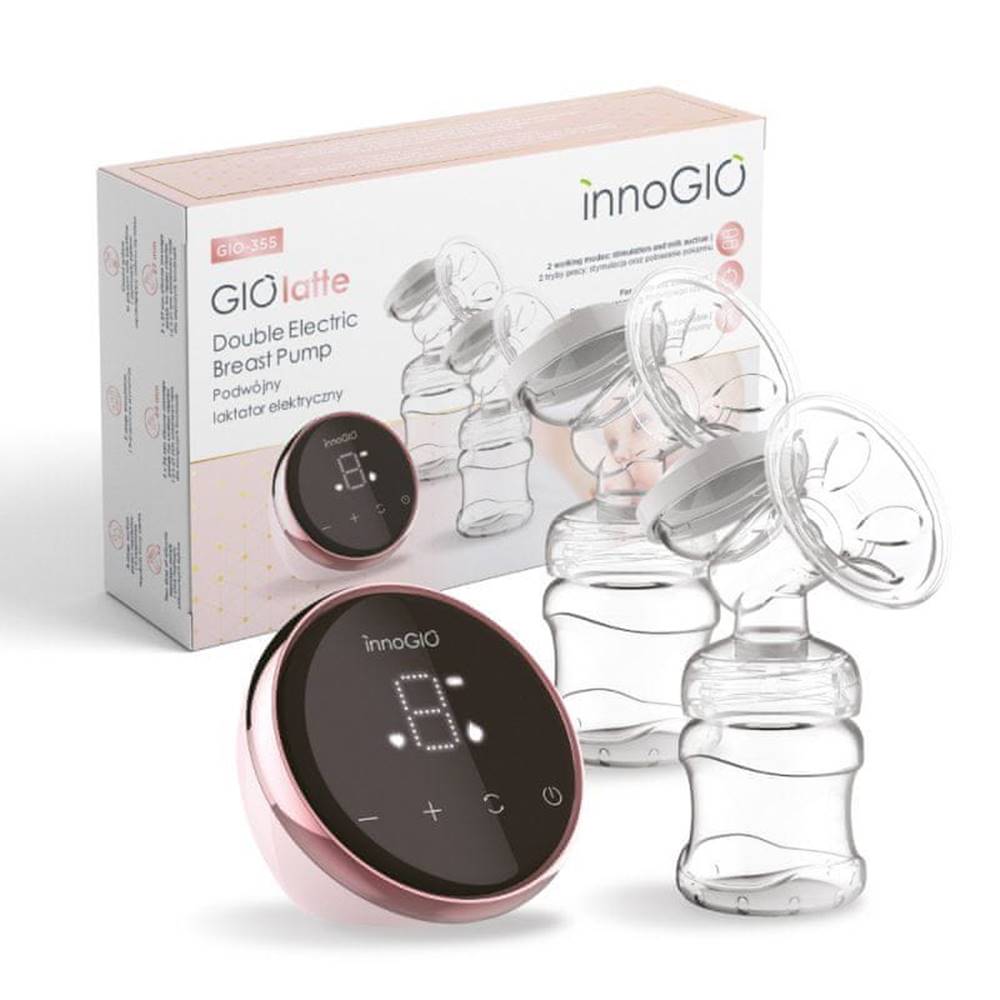 InnoGIO  dvojitá elektrická odsávačka materského mlieka GIOlatte značky InnoGIO