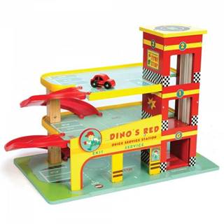 Le Toy Van Drevená garáž Dino