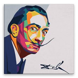 Malujsi Maľovanie podľa čísel - Salvador Dalí 02 - 80x80 cm,  plátno vypnuté na rám