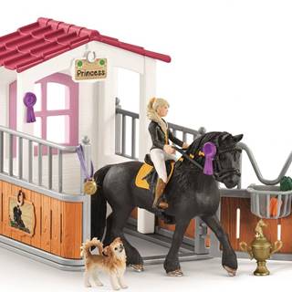 Schleich Stajňa s koňom klubová,  Tori + Princess - zánovné