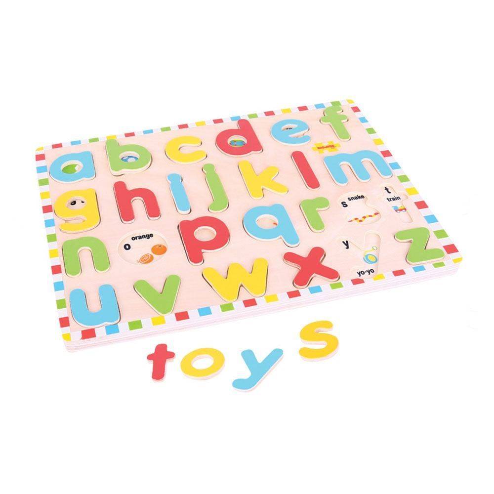 Bigjigs Toys  Anglická malá abeceda s obrázkami značky Bigjigs Toys