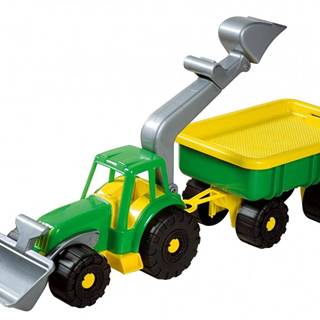 Androni Traktorový nakladač s vlekom Power Worker,  zelený