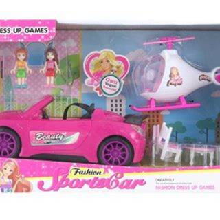 Auto pre bábiky s vrtuľníkom