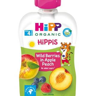 HiPP BIO 100% ovoce Jablko-Broskev-Lesní ovoce 6 x 100 g