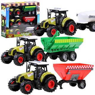 JOKOMISIADA Sada 3 x Traktor + príves pre farmára ZA3908
