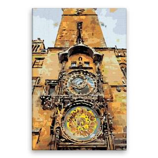 Malujsi  Maľovanie podľa čísel - Pražský Orloj - 40x60 cm,  bez dreveného rámu značky Malujsi