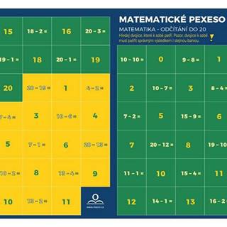 VELMAL Pexeso: Matematika - Odčítanie v odbore do 20 značky VELMAL