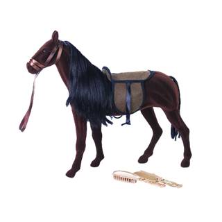 Rappa  Kôň flíska tmavo hnedý veľký s príslušenstvom značky Rappa