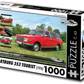 RETRO-AUTA©  Puzzle č. 43 Wartburg 353 Tourist (1976) 1000 dielikov značky RETRO-AUTA©