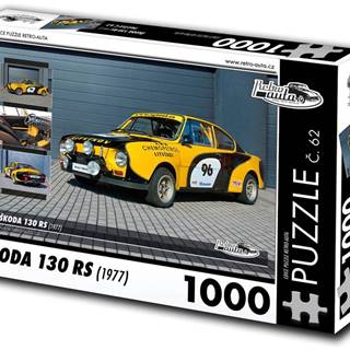 RETRO-AUTA© Puzzle č. 62 Škoda 130 RS (1977) 1000 dielikov
