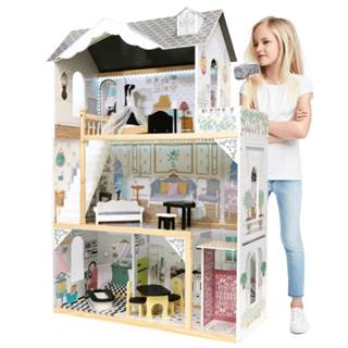WOWO  Drevený domček pre bábiky 122cm s LED značky WOWO