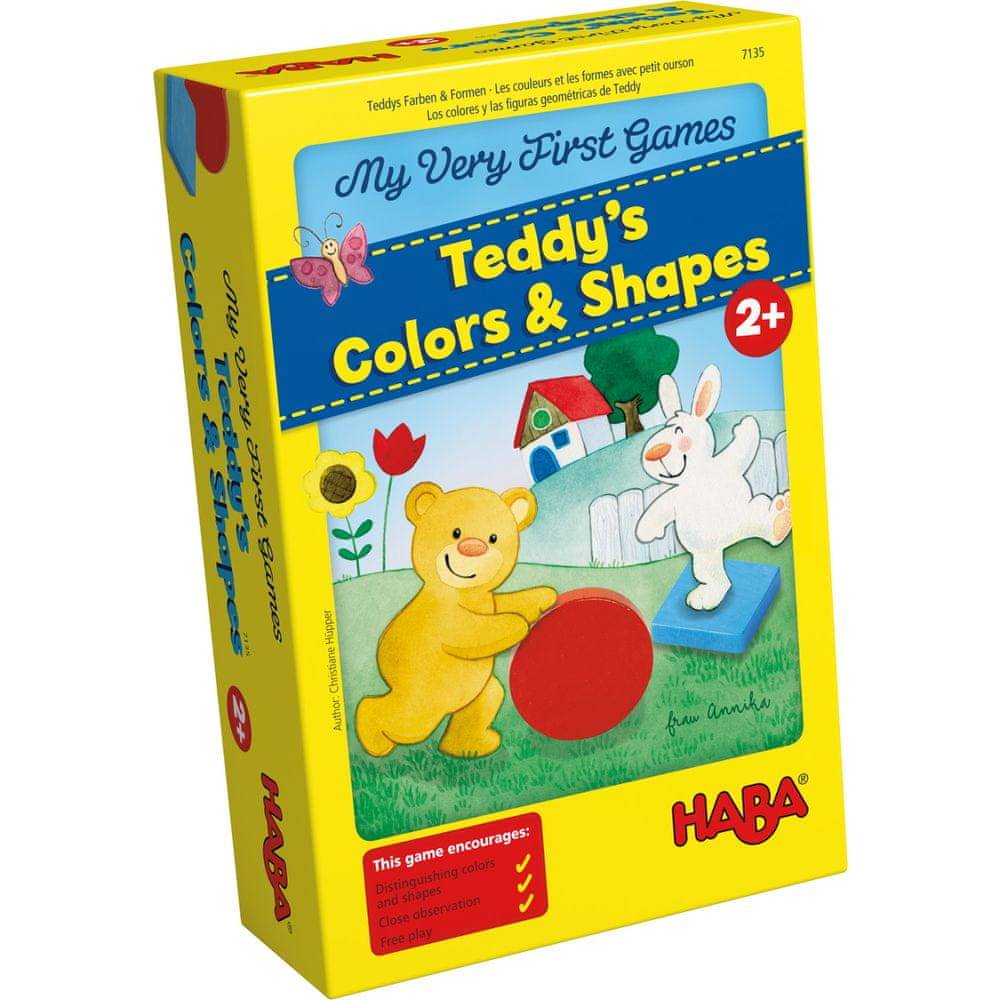 HABA  Moja prvá hra pre deti Teddy farby a tvary značky HABA