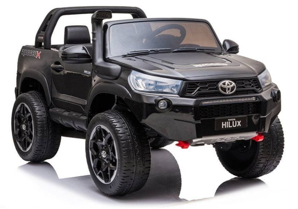 Lean-toys  Toyota Hilux batérie auto čierna maľované značky Lean-toys