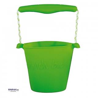 EDUPLAY Silikónový kbelíček na piesok - zelený