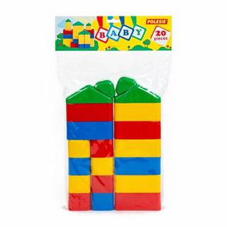 Lean-toys  20-dielne farebné bloky Toddler 61775 značky Lean-toys