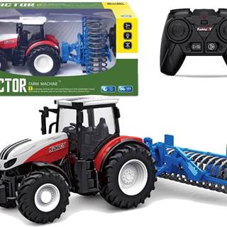 Lean-toys Diaľkovo ovládaný valcový traktor 2, 4 G gumové kolesá