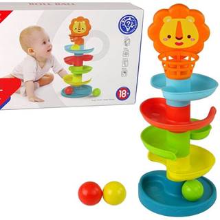 Lean-toys Vzdelávacia lopta Slide 5 úrovní Lion Basket Baby Sorter